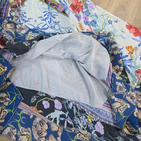 🔹️NWT Johnny Was Silk Cassia Asymmetric Hem Sleeveless Dress Small - Picture 11 of 13